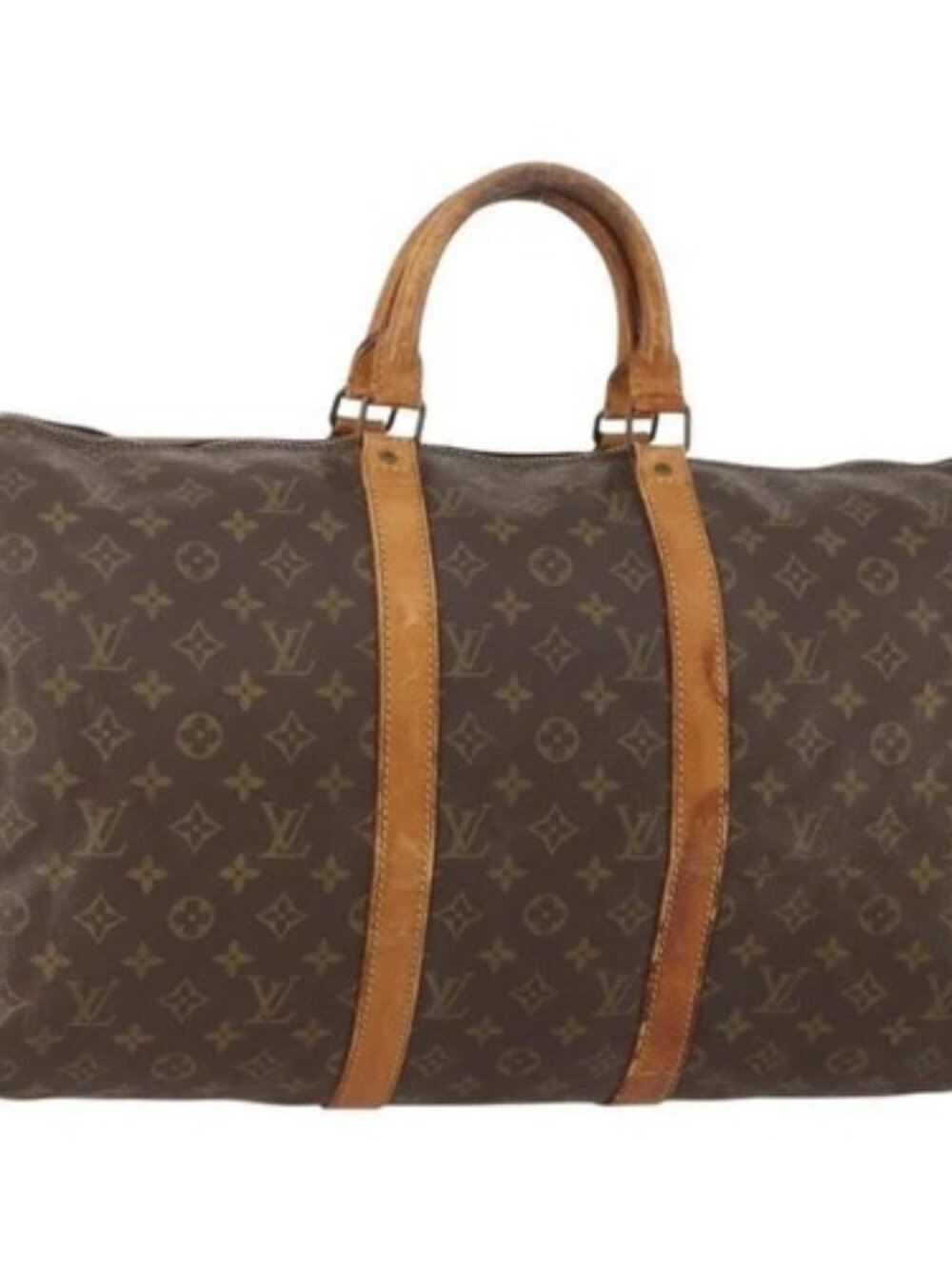LOUIS VUITTON Monogram Keepall 50 Boston Bag M41426 LV Auth 176941